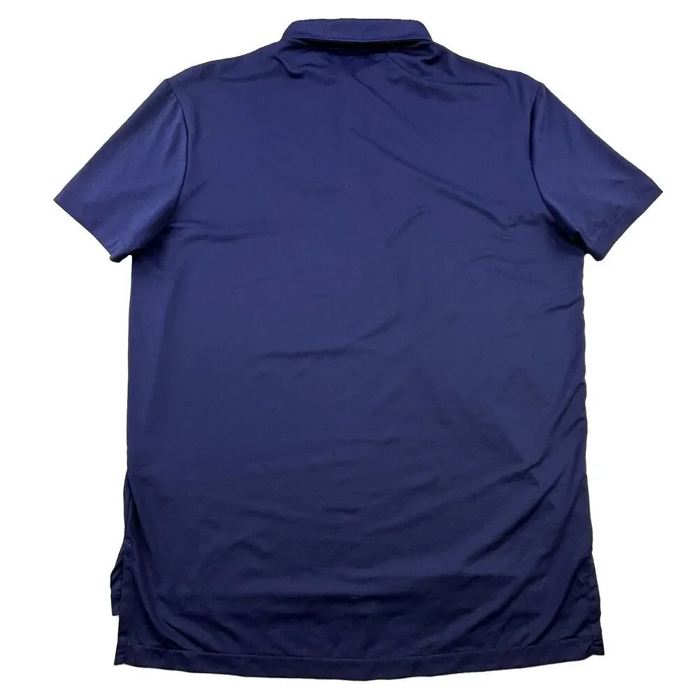 Polo Ralph Lauren Performance Polo Shirt Mens Large Blue Stretch Golf